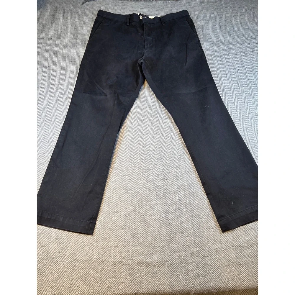 Banana Republic Aiden Slim Fit Chino Pants Mens 36x30 Navy Blue Cotton Stretch